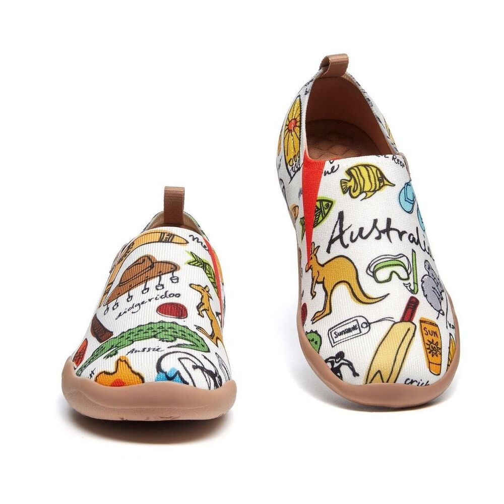 UIN Women's Walking Shoes Slip On Casual (Enchanting Dream of Australia)133 - Picture 8 of 10